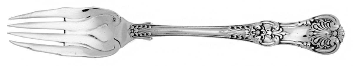 English King (Sterling, 1885, No Monograms) Pastry Fork Variant by Tiffany & CO SILVER-1