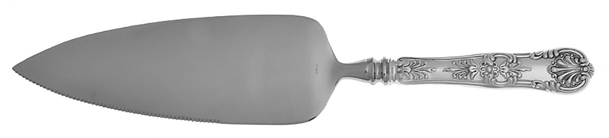 English King (Sterling, 1885, No Monograms) Pie Server with Serrated Stainless Blade HC by Tiffany & CO SILVER-1