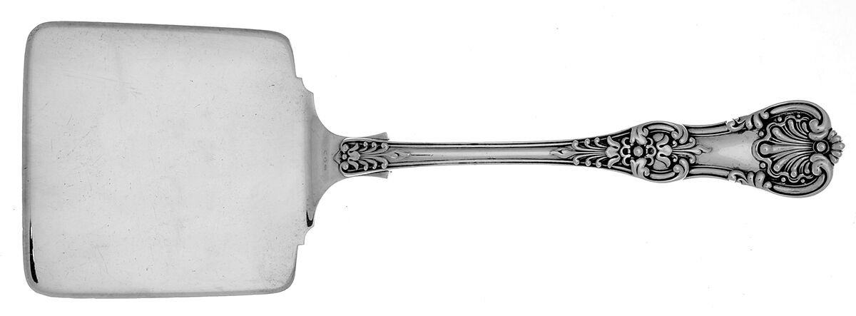 English King (Sterling, 1885, No Monograms) Solid Waffle Server by Tiffany & CO SILVER-1