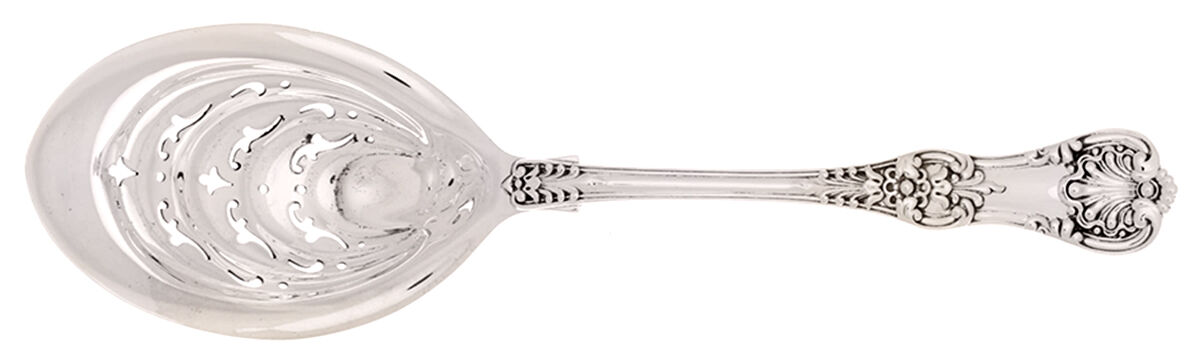 English King (Sterling, 1885, No Monograms) Ice Serving Spoon Large by Tiffany & CO SILVER-1