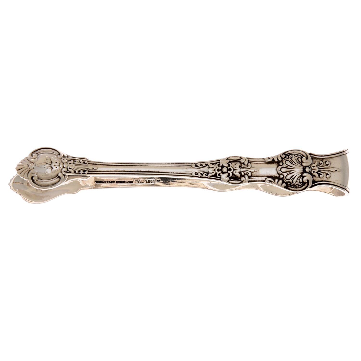 English King (Sterling, 1885, No Monograms) Small Sugar Tongs by Tiffany & CO SILVER-1