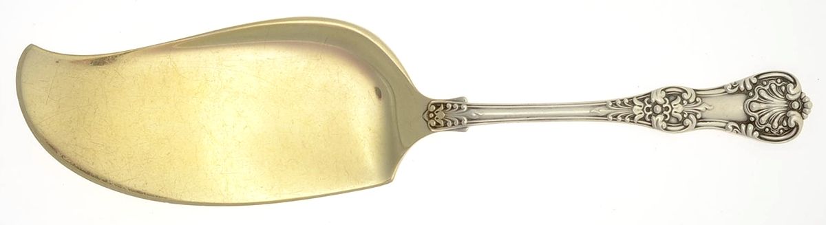 English King (Sterling, 1885, No Monograms) Large Solid Ice Cream Server by Tiffany & CO SILVER-1
