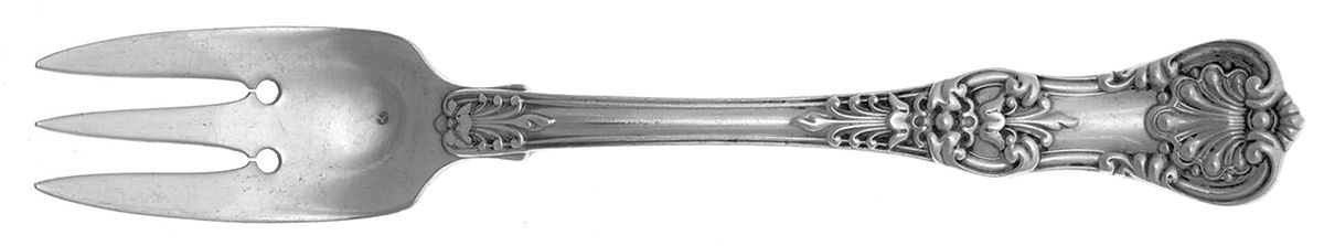 English King (Sterling, 1885, No Monograms) 3-Tine Salad Fork by Tiffany & CO SILVER-1