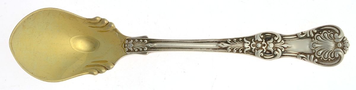 English King (Sterling, 1885, No Monograms) Ice Cream Spoon Fluted Bowl by Tiffany & CO SILVER-1