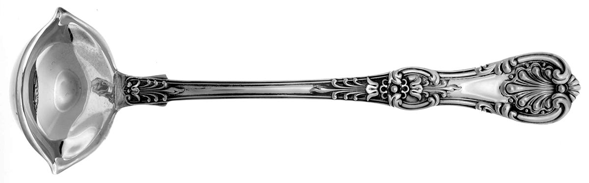 English King (Sterling, 1885, No Monograms) Punch Ladle with Double Lipped Bowl by Tiffany & CO SILVER-1