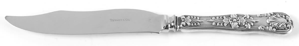 English King (Sterling, 1885, No Monograms) Individual Fish Knife with Stainless Blade by Tiffany & CO SILVER-1