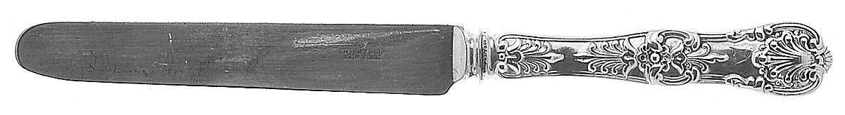 English King (Sterling, 1885, No Monograms) Dessert/Tea Knife with Silverplate Blade by Tiffany & CO SILVER-1