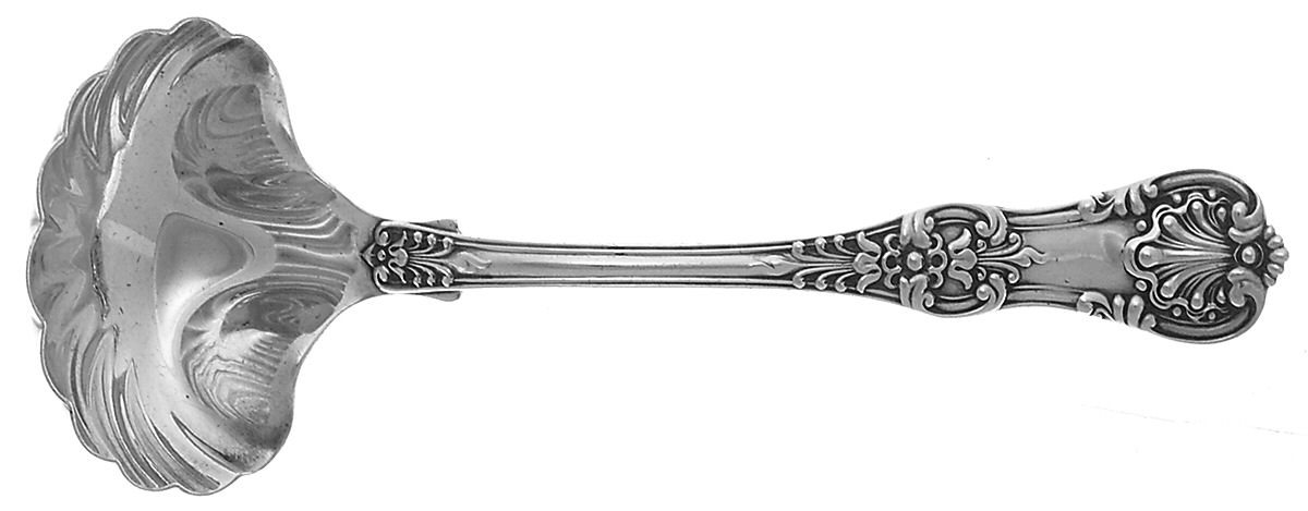 English King (Sterling, 1885, No Monograms) Gravy Ladle with Hemispherical Bowl by Tiffany & CO SILVER-1