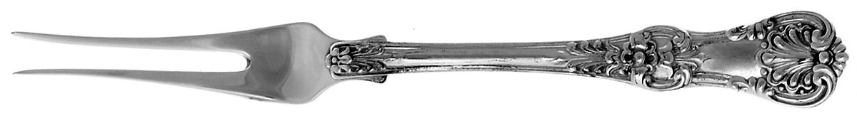 English King (Sterling, 1885, No Monograms) Individual Solid Fruit Fork by Tiffany & CO SILVER-1