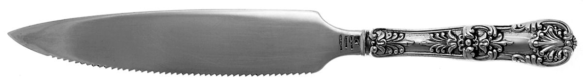 English King (Sterling, 1885, No Monograms) Cake Saw Solid Piece by Tiffany & CO SILVER-1