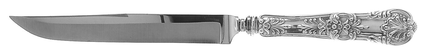 English King (Sterling, 1885, No Monograms) Individual Steak Knife w/Bevel Blade by Tiffany & CO SILVER-1