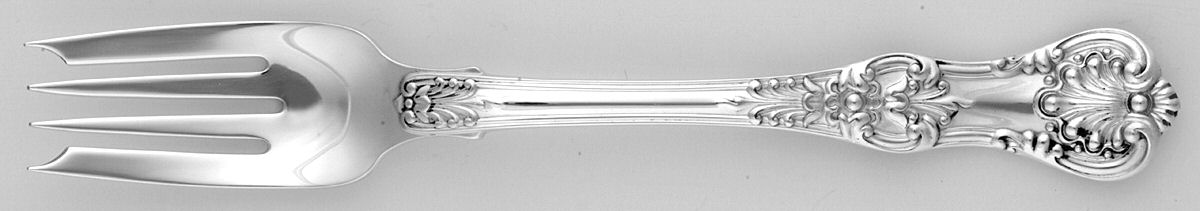 English King (Sterling, 1885, No Monograms) Individual Salad Fork by Tiffany & CO SILVER-1
