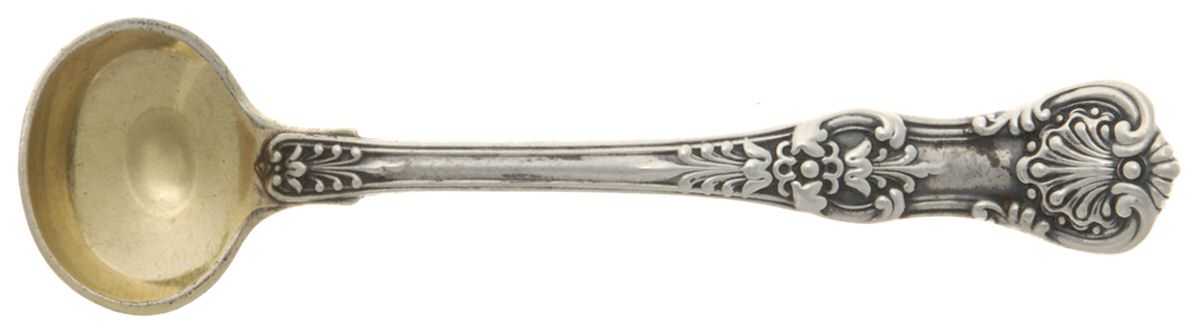 English King (Sterling, 1885, No Monograms) Master Salt Spoon by Tiffany & CO SILVER-1