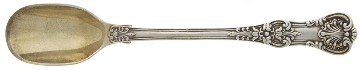 English King (Sterling, 1885, No Monograms) Solid Cheese Scoop by Tiffany & CO SILVER-1