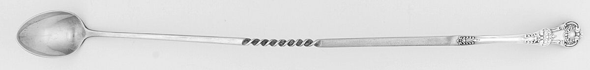English King (Sterling, 1885, No Monograms) Small Solid Claret Spoon with Twisted Handle by Tiffany & CO SILVER-1