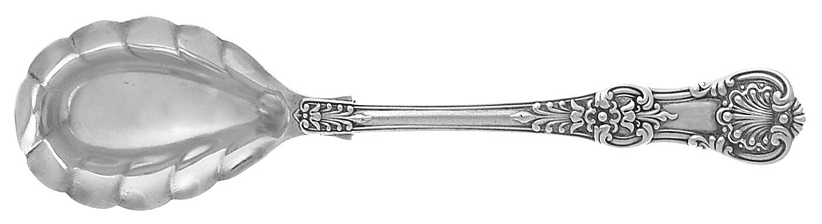 English King (Sterling, 1885, No Monograms) Sugar Shell Spoon by Tiffany & CO SILVER-1