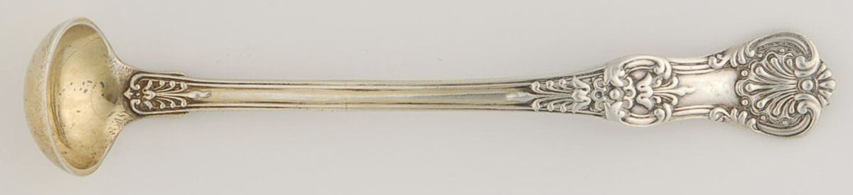 English King (Sterling, 1885, No Monograms) Mustard Spoon by Tiffany & CO SILVER-1