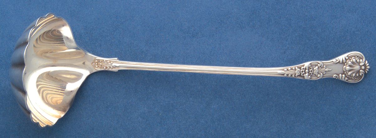 English King (Sterling, 1885, No Monograms) Long Hemispherical Cream Ladle by Tiffany & CO SILVER-1