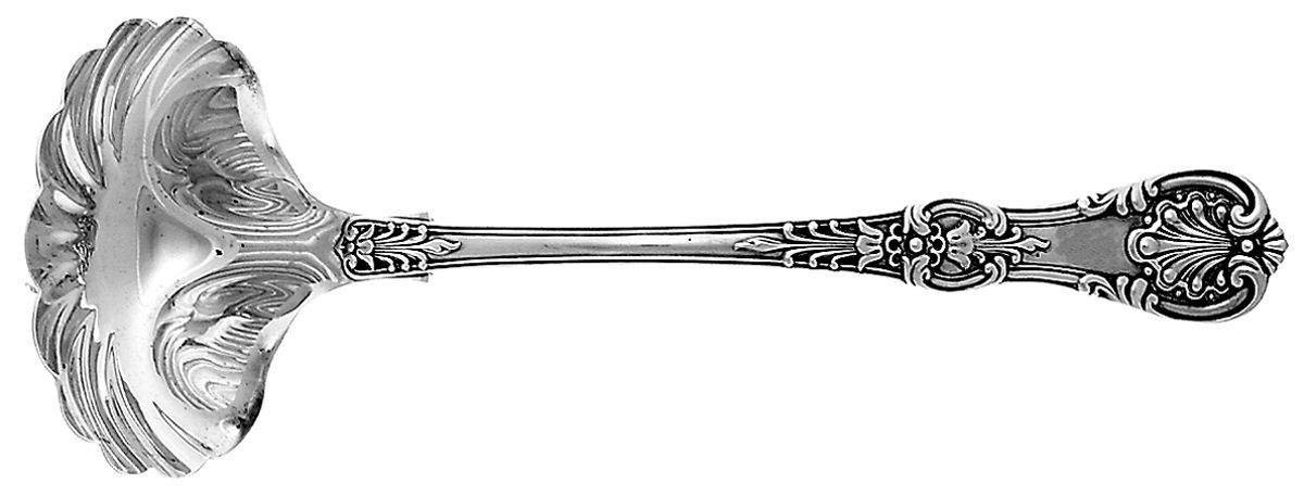 English King (Sterling, 1885, No Monograms) Punch Ladle with Hemispherical Bowl by Tiffany & CO SILVER-1