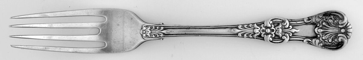 English King (Sterling, 1885, No Monograms) Solid Youth Tea Fork by Tiffany & CO SILVER-1