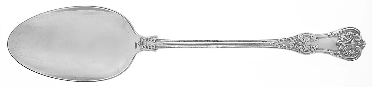 English King (Sterling, 1885, No Monograms) Gravy Dressing Spoon Small with Buttom by Tiffany & CO SILVER-1