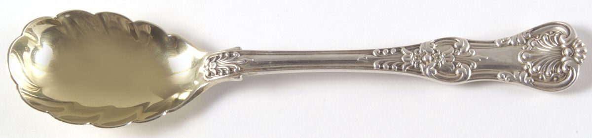 English King (Sterling, 1885, No Monograms) Large Jelly Spoon by Tiffany & CO SILVER-1