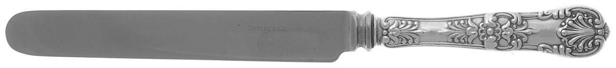 English King (Sterling, 1885, No Monograms) Blunt Hollow Knife with Bolster by Tiffany & CO SILVER-1