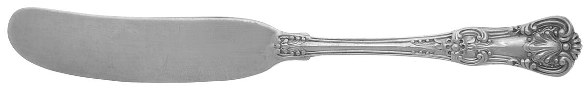 English King (Sterling, 1885, No Monograms) Flat Handle Butter Spreader by Tiffany & CO SILVER-1