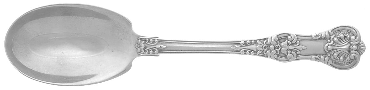 English King (Sterling, 1885, No Monograms) Preserve Spoon by Tiffany & CO SILVER-1