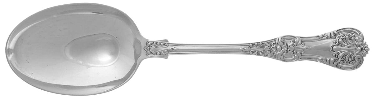 English King (Sterling, 1885, No Monograms) Vegetable Serving Spoon (Solid) by Tiffany & CO SILVER-1
