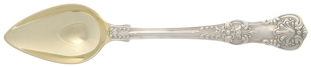 English King (Sterling, 1885, No Monograms) Fruit/Orange Spoon by Tiffany & CO SILVER-1