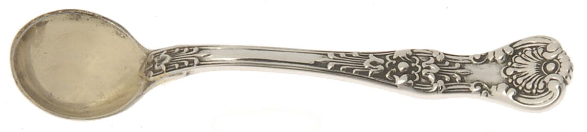 English King (Sterling, 1885, No Monograms) Individual Salt Spoon by Tiffany & CO SILVER-1