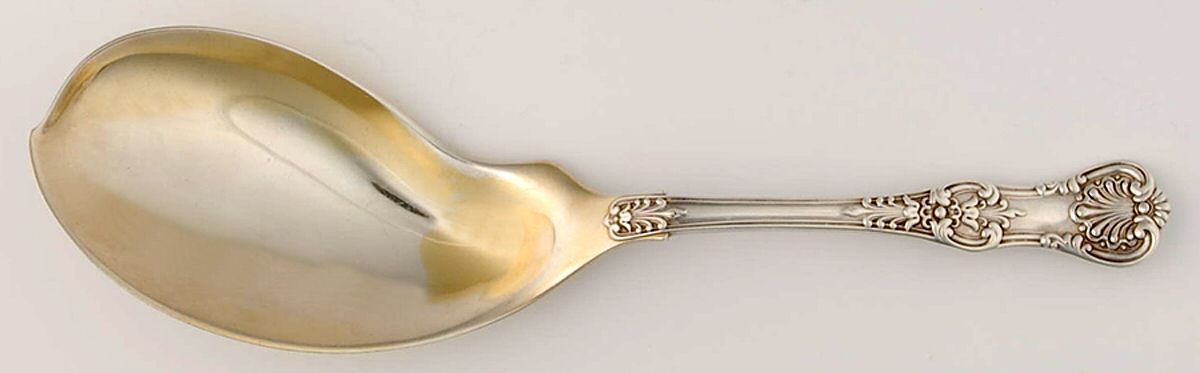 English King (Sterling, 1885, No Monograms) Small Solid Ice Cream Server by Tiffany & CO SILVER-1