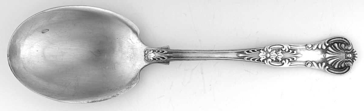 English King (Silverplate, 1870) Vegetable Serving Spoon (Solid) by Tiffany & CO SILVER-1