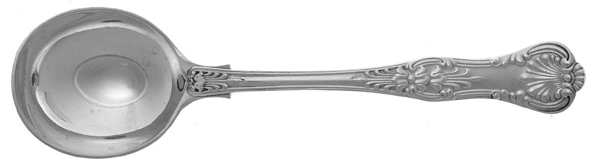 English King (Silverplate, 1870) Round Bowl Soup Spoon (Cream Soup) by Tiffany & CO SILVER-1