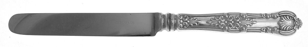 English King (Silverplate, 1870) Dessert/Tea Knife with Stainless Blade by Tiffany & CO SILVER-1