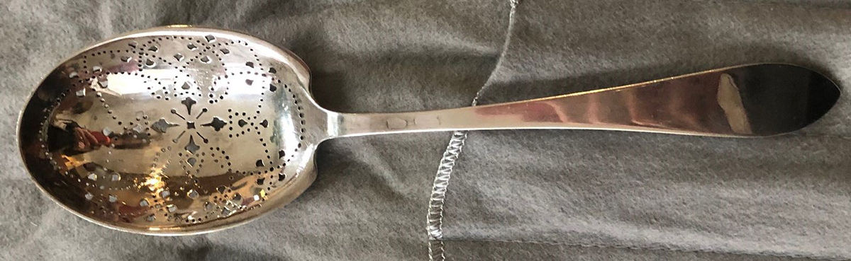Faneuil (Sterling, 1910, M-C-T Stamps) Ice Serving Spoon Large by Tiffany & CO SILVER-1