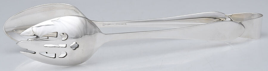 Faneuil (Sterling, 1910, M-C-T Stamps) Salad Tongs Solid HC by Tiffany & CO SILVER-1