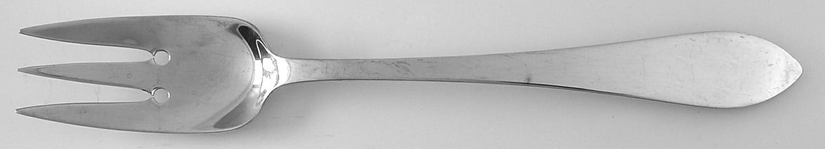 Faneuil (Sterling, 1910, M-C-T Stamps) 3-Tine Salad Fork by Tiffany & CO SILVER-1