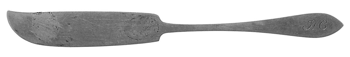 Faneuil (Sterling, 1910, M-C-T Stamps) Flat Handle Master Butter Knife by Tiffany & CO SILVER-1