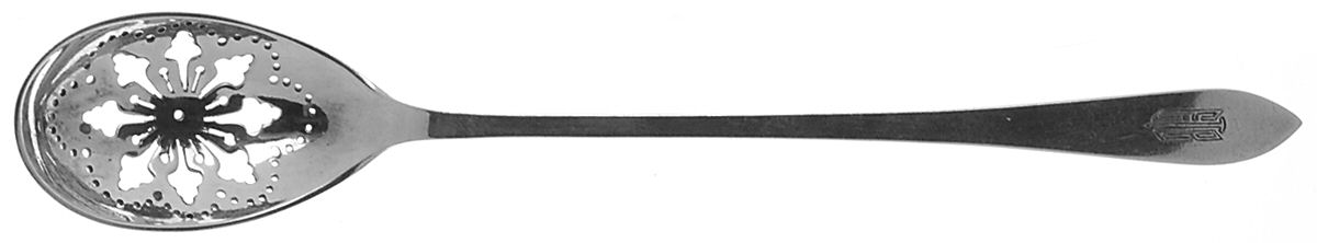 Faneuil (Sterling, 1910, M-C-T Stamps) Pierced Bowl Short Handle Olive Spoon by Tiffany & CO SILVER-1