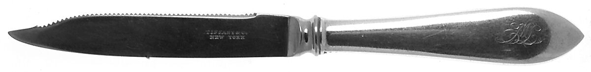 Faneuil (Sterling, 1910, M-C-T Stamps) Orange Knife with Silverplate Blade by Tiffany & CO SILVER-1