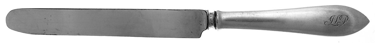 Faneuil (Sterling, 1910, M-C-T Stamps) Blunt Hollow Handle Knife W/Bolster by Tiffany & CO SILVER-1