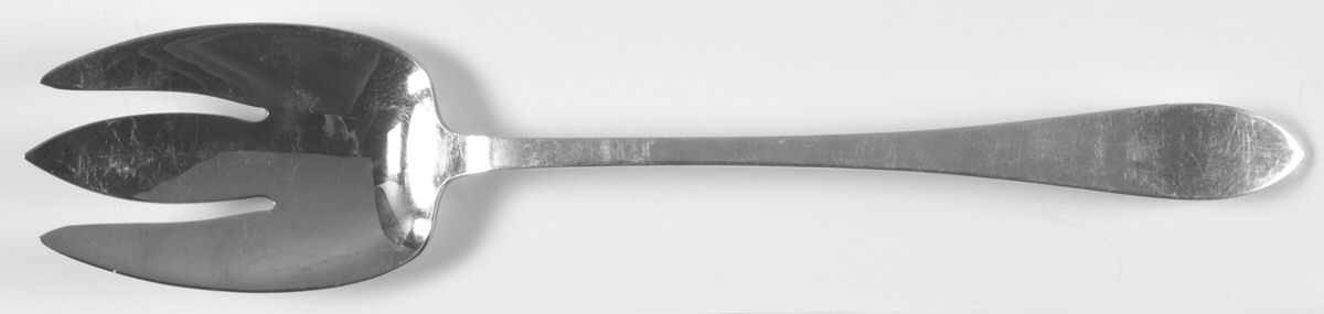 Faneuil (Sterling, 1910, M-C-T Stamps) Solid Salad Serving Fork by Tiffany & CO SILVER-1