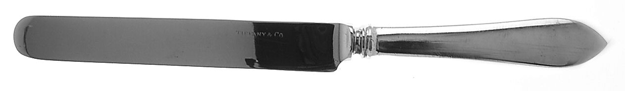 Faneuil (Sterling, 1910, M-C-T Stamps) Blunt Hollow Knife with Bolster by Tiffany & CO SILVER-1