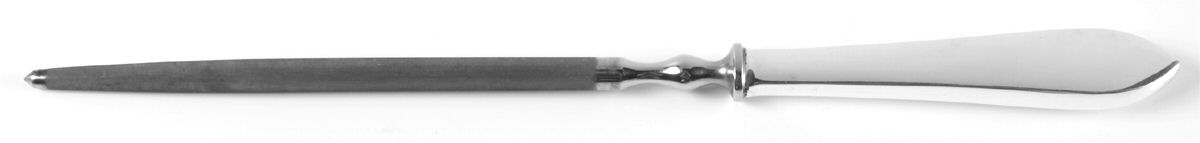 Faneuil (Sterling, 1910, M-C-T Stamps) Large Roast Steel Rod Knife Sharpener by Tiffany & CO SILVER-1