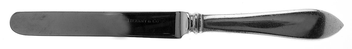 Faneuil (Sterling, 1910, M-C-T Stamps) Dessert/Tea Knife with Stainless Blade by Tiffany & CO SILVER-1