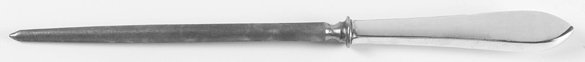 Faneuil (Sterling, 1910, M-C-T Stamps) Large Roast Steel Rod Knife Sharpener by Tiffany & CO SILVER-1