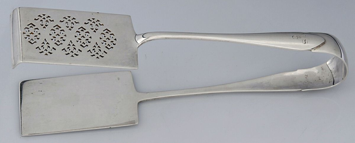 Faneuil (Sterling, 1910, M-C-T Stamps) Large Solid Sandwich Tongs by Tiffany & CO SILVER-1