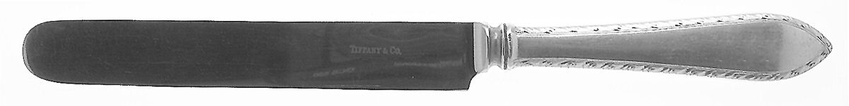 Feather Edge (Sterling, 1901) Blunt Hollow Knife with Bolster by Tiffany & CO SILVER-1